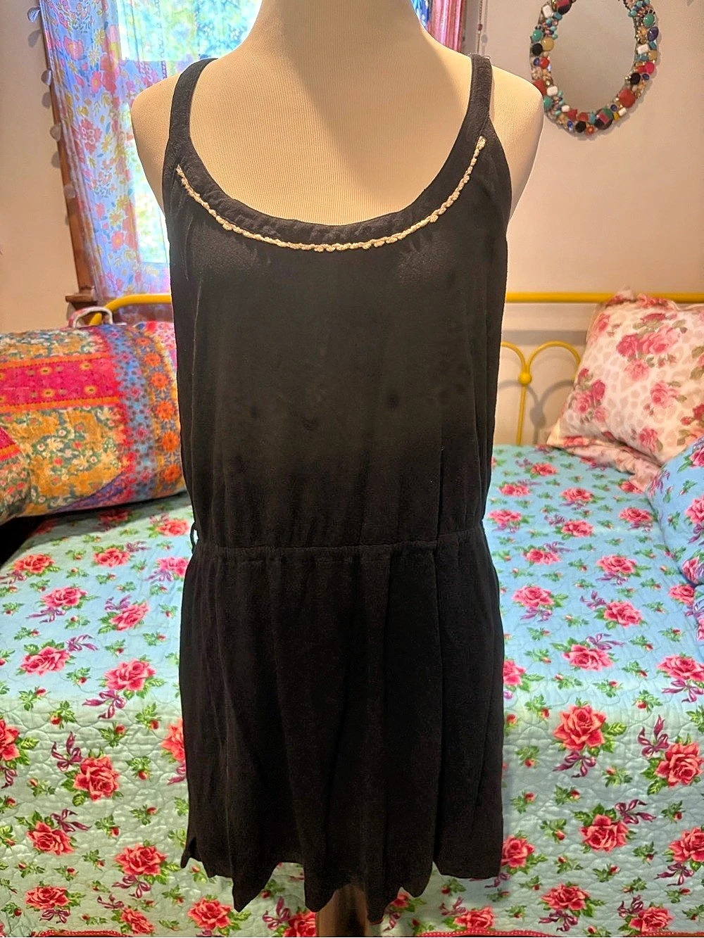 Elika Black Mini Dress